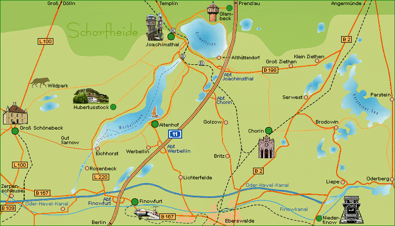 Regionalplan Region Finowkanal, Schorfheide-Chorin/Werbellinsee